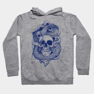 Skull Snake Illustration Hoodie